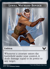 Elemental // Lukka, Wayward Bonder Emblem Double-Sided Token [Strixhaven: School of Mages Tokens] | Galactic Gamez