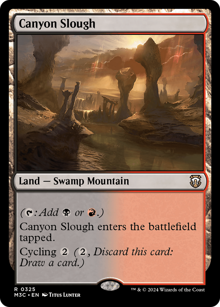 Canyon Slough (Ripple Foil) [Modern Horizons 3 Commander] | Galactic Gamez