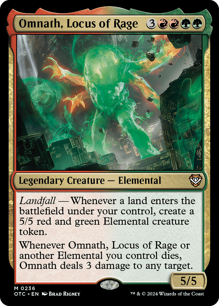 Omnath, Locus of Rage [Outlaws of Thunder Junction Commander] | Galactic Gamez