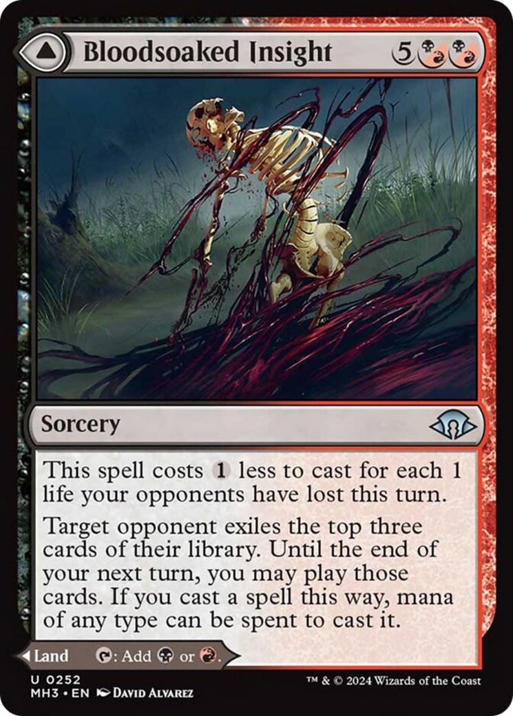 Bloodsoaked Insight // Sanguine Morass [Modern Horizons 3] | Galactic Gamez