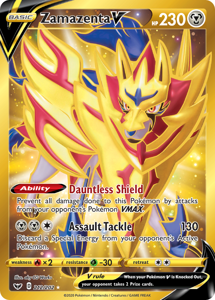 Zamazenta V (212/202) [Sword & Shield: Base Set] | Galactic Gamez