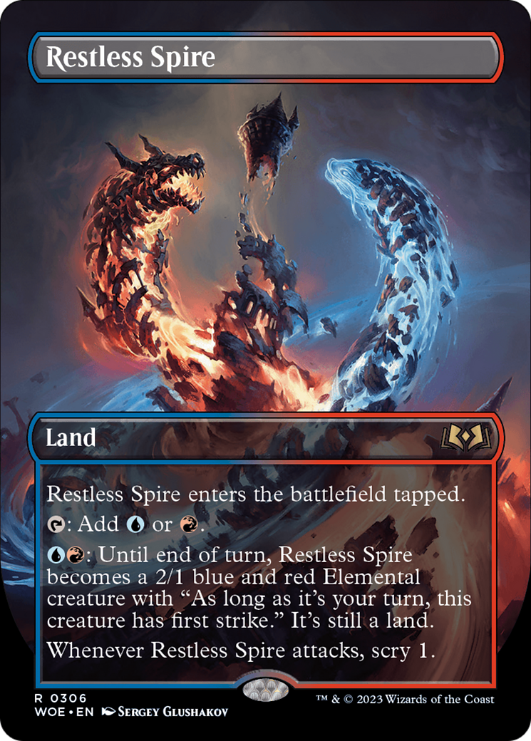 Restless Spire (Borderless) [Wilds of Eldraine] | Galactic Gamez