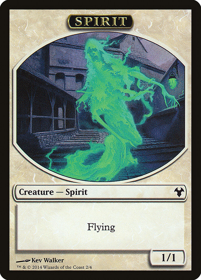 Myr // Spirit Double-Sided Token [Modern Event Deck 2014 Tokens] | Galactic Gamez