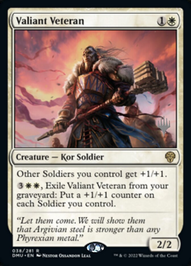 Valiant Veteran (Promo Pack) [Dominaria United Promos] | Galactic Gamez