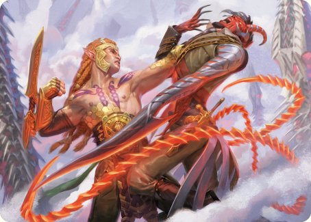 Tyvar's Stand Art Card [Phyrexia: All Will Be One Art Series] | Galactic Gamez