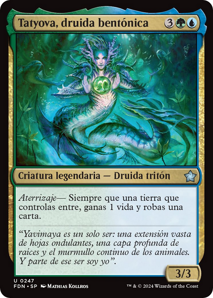 Tatyova, Benthic Druid [Foundations] | Galactic Gamez