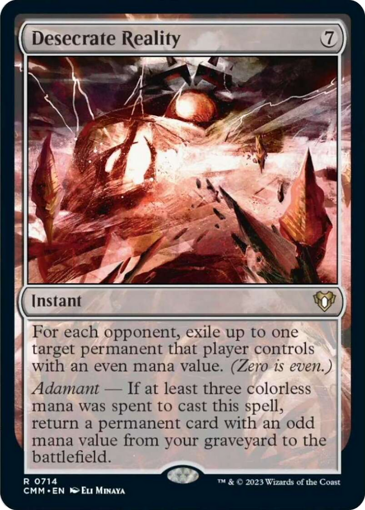 Desecrate Reality [Commander Masters] | Galactic Gamez