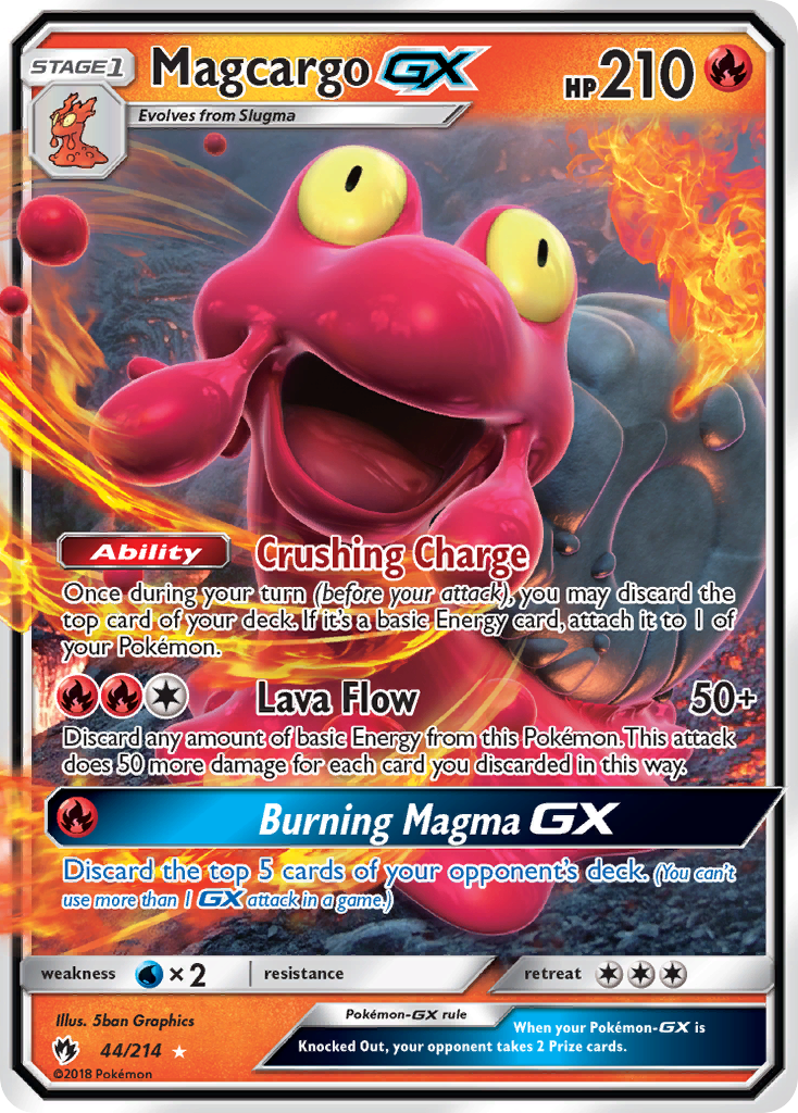 Magcargo GX (44/214) [Sun & Moon: Lost Thunder] | Galactic Gamez