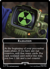 Radiation // Treasure (018) Double-Sided Token [Fallout Tokens] | Galactic Gamez