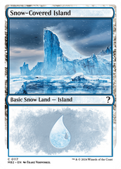 Snow-Covered Island (White Border) [Mystery Booster 2] | Galactic Gamez