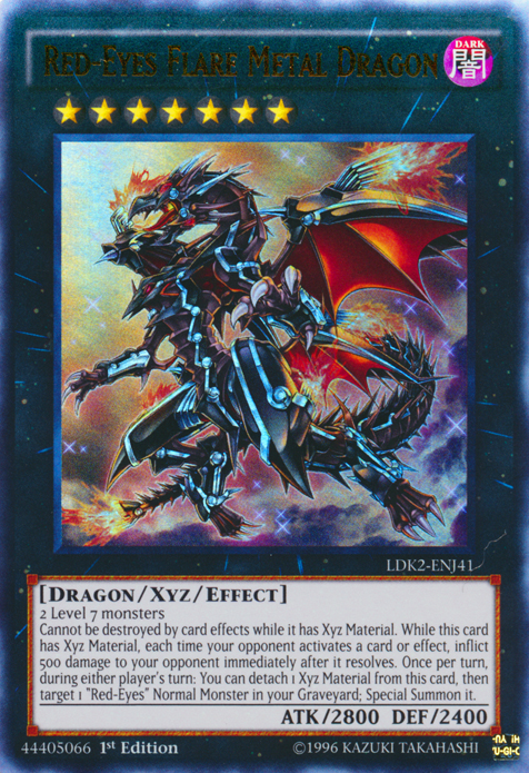 Red-Eyes Flare Metal Dragon [LDK2-ENJ41] Ultra Rare | Galactic Gamez