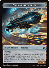 Construct // Nalaar Aetherjet Double-Sided Token [Aetherdrift Tokens] | Galactic Gamez