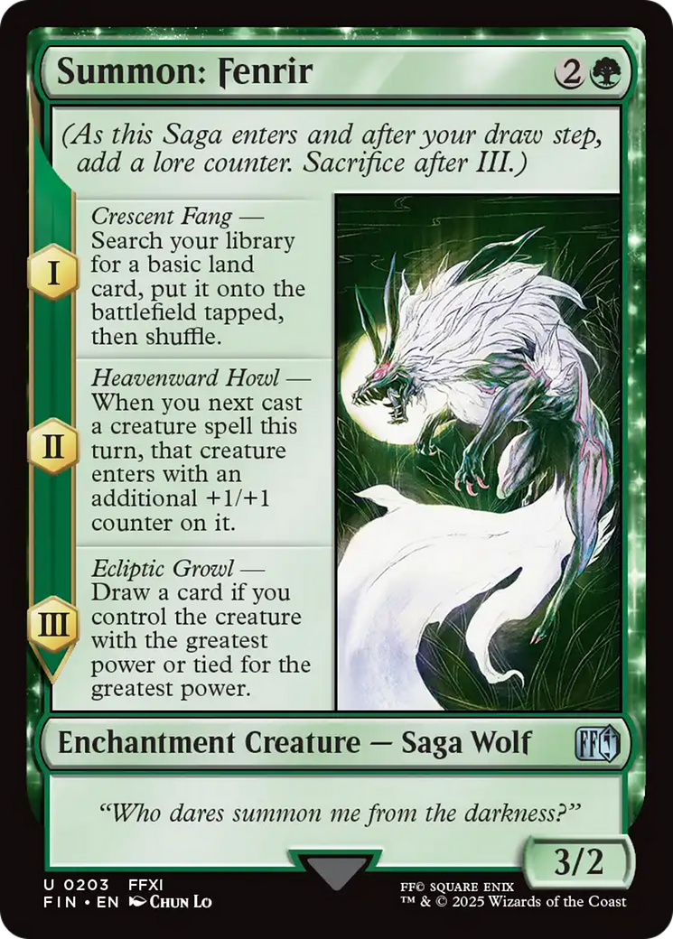 Summon: Fenrir [FINAL FANTASY] | Galactic Gamez