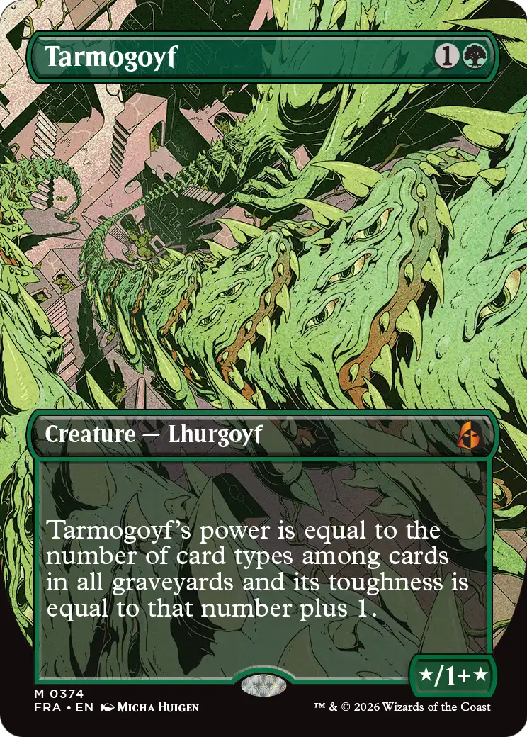 Tarmogoyf (Borderless) [Reality Fracture] | Galactic Gamez