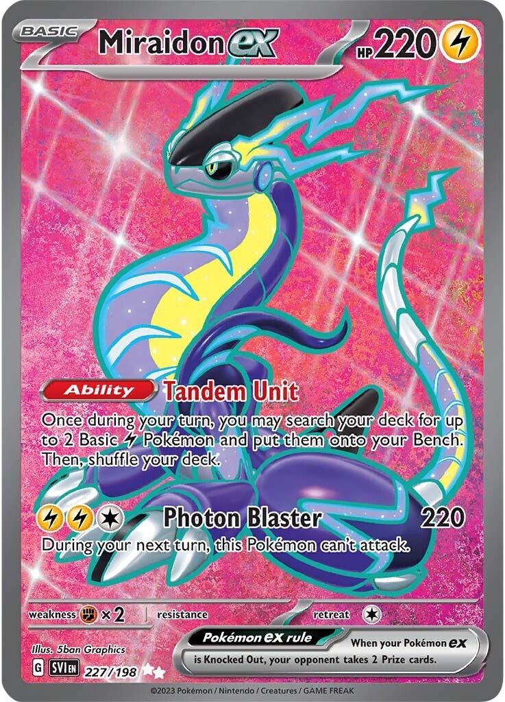 Miraidon ex (227/198) [Scarlet & Violet: Base Set] | Galactic Gamez