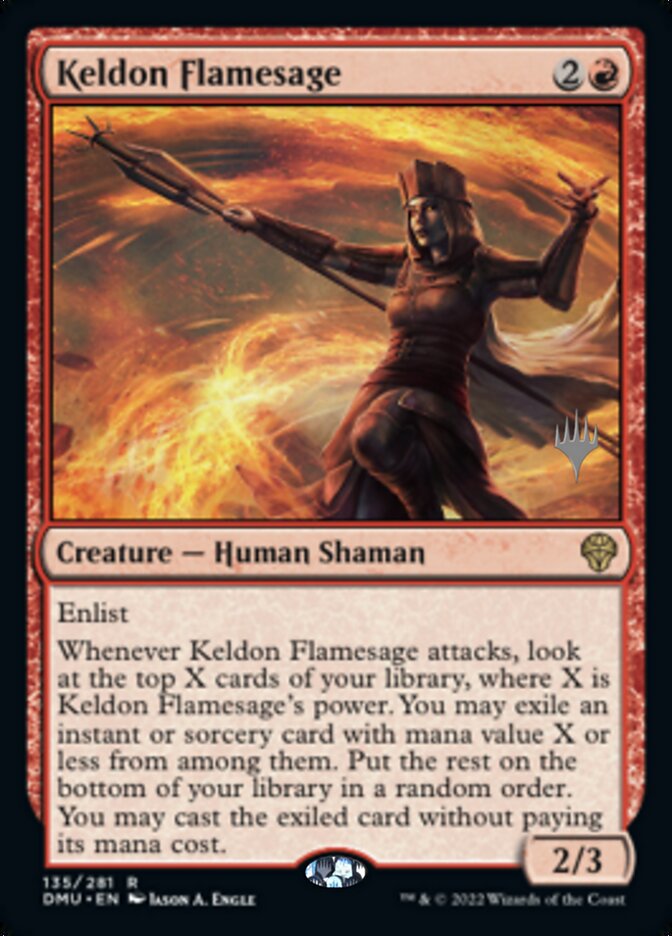 Keldon Flamesage (Promo Pack) [Dominaria United Promos] | Galactic Gamez