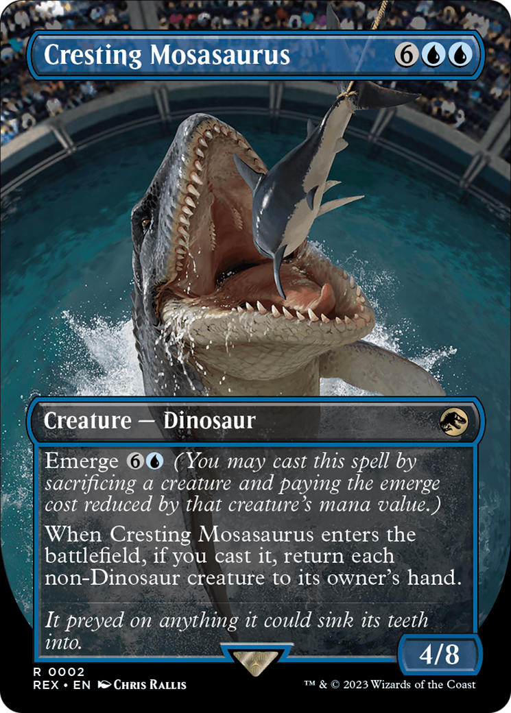 Cresting Mosasaurus (Borderless) [Jurassic World Collection] | Galactic Gamez