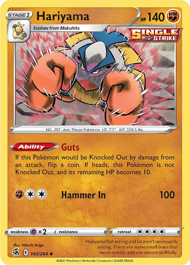 Hariyama (143/264) [Sword & Shield: Fusion Strike] | Galactic Gamez