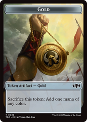 Elemental (0016) // Gold Double-Sided Token [Tarkir: Dragonstorm Commander Tokens] | Galactic Gamez