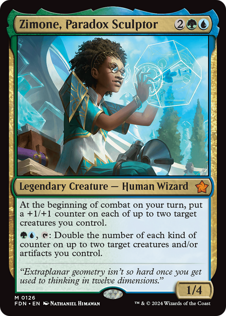 Zimone, Paradox Sculptor [Foundations] | Galactic Gamez