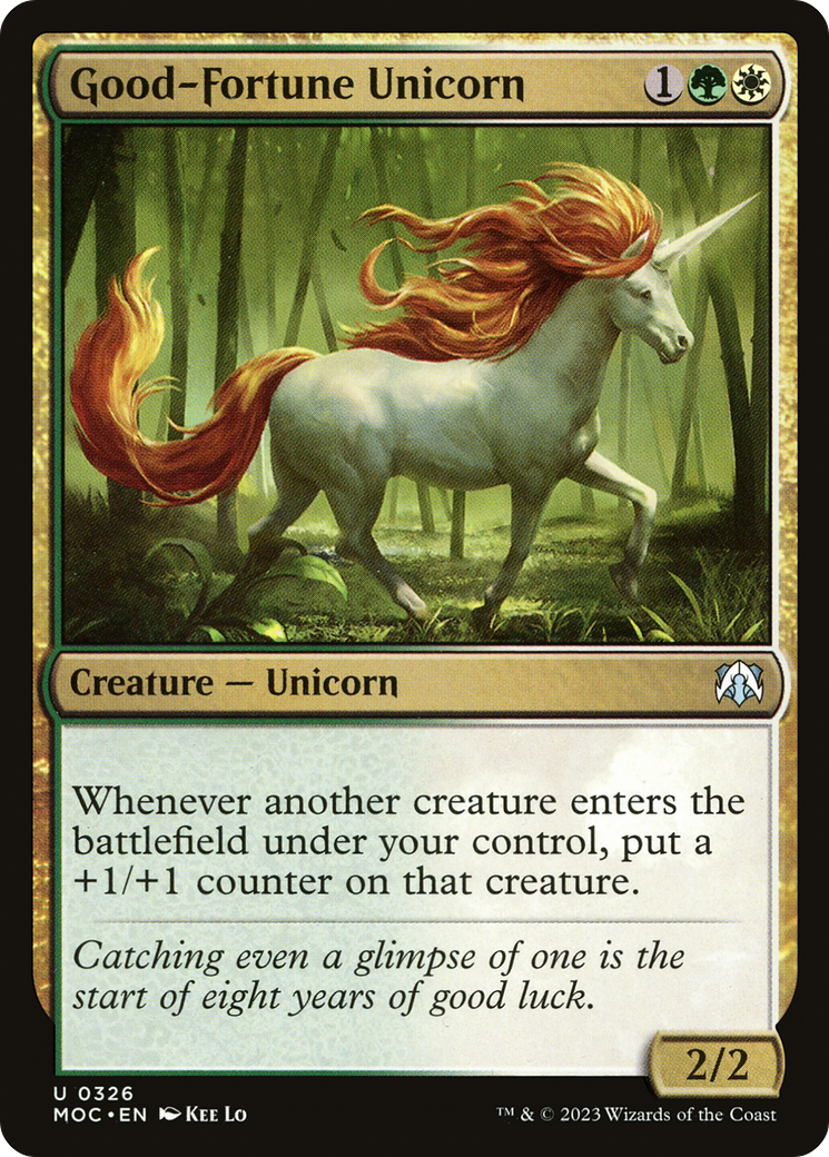 Good-Fortune Unicorn [March of the Machine Commander] | Galactic Gamez