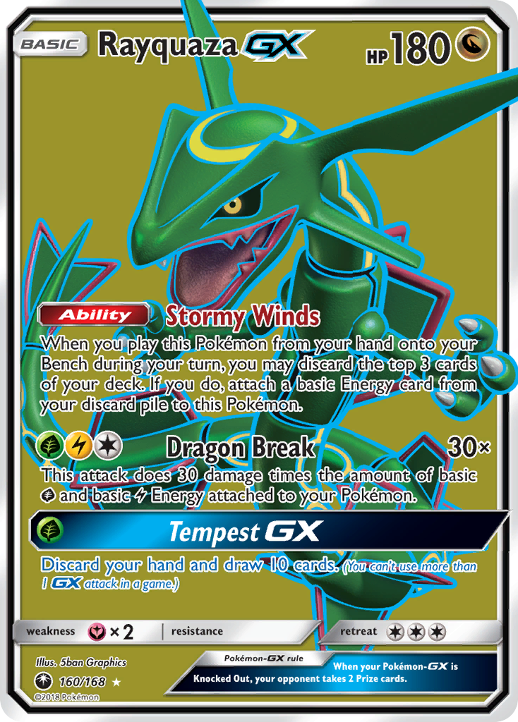 Rayquaza GX (160/168) [Sun & Moon: Celestial Storm] | Galactic Gamez
