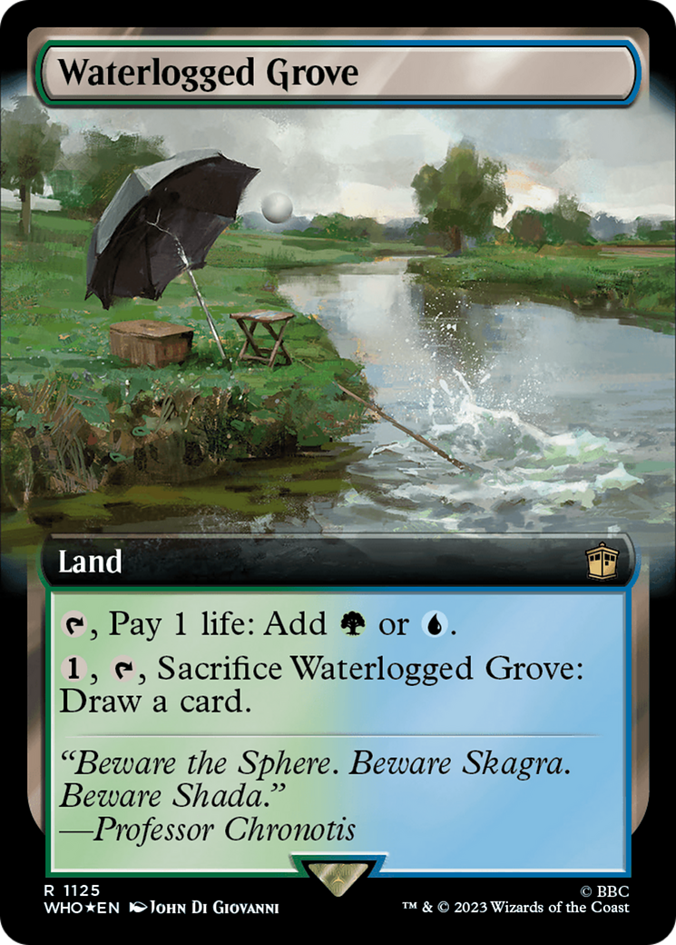 Waterlogged Grove (Extended Art) (Surge Foil) [Doctor Who] | Galactic Gamez