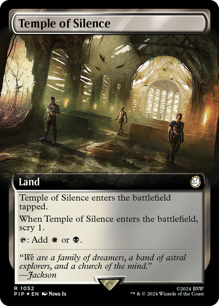 Temple of Silence (Extended Art) (Surge Foil) [Fallout] | Galactic Gamez