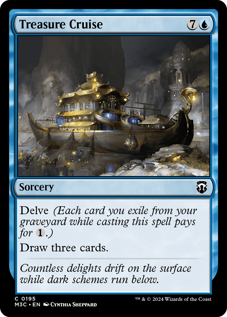 Treasure Cruise (Ripple Foil) [Modern Horizons 3 Commander] | Galactic Gamez