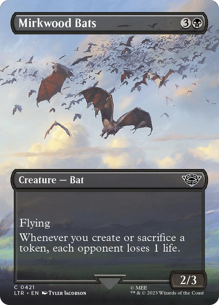 Mirkwood Bats (Borderless Alternate Art) [The Lord of the Rings: Tales of Middle-Earth] | Galactic Gamez