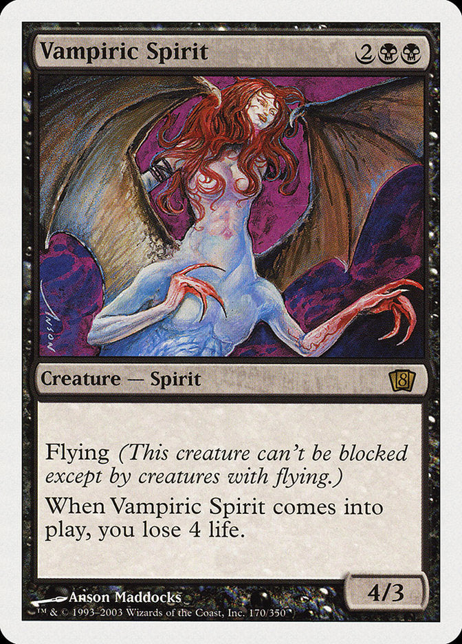 Vampiric Spirit (8th Edition) [Oversize Cards] | Galactic Gamez