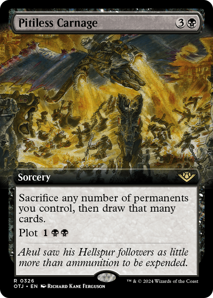 Pitiless Carnage (Extended Art) [Outlaws of Thunder Junction] | Galactic Gamez