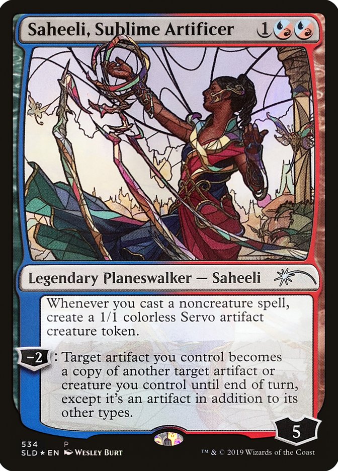 Saheeli, Sublime Artificer (Stained Glass) [Secret Lair Drop Promos] | Galactic Gamez