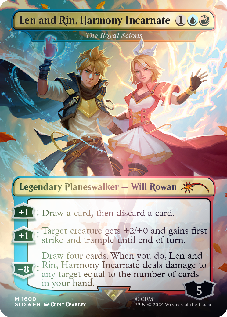 Len and Rin, Harmony Incarnate - The Royal Scions (Rainbow Foil) [Secret Lair Drop Series] | Galactic Gamez