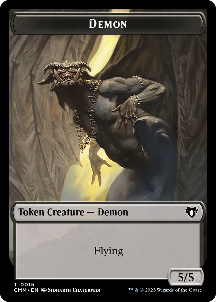 Demon Token [Commander Masters Tokens] | Galactic Gamez