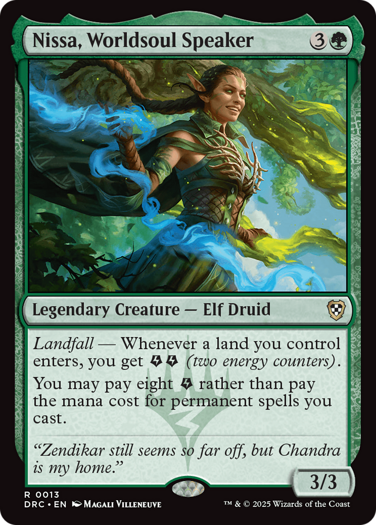 Nissa, Worldsoul Speaker [Aetherdrift Commander] | Galactic Gamez