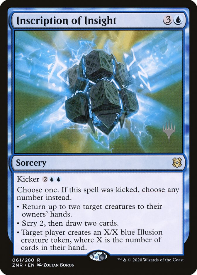 Inscription of Insight (Promo Pack) [Zendikar Rising Promos] | Galactic Gamez