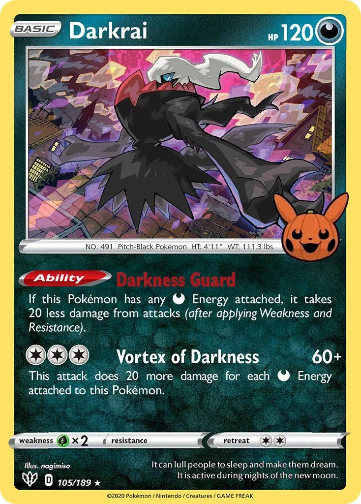 Darkrai (105/189) [Trick or Trade] | Galactic Gamez