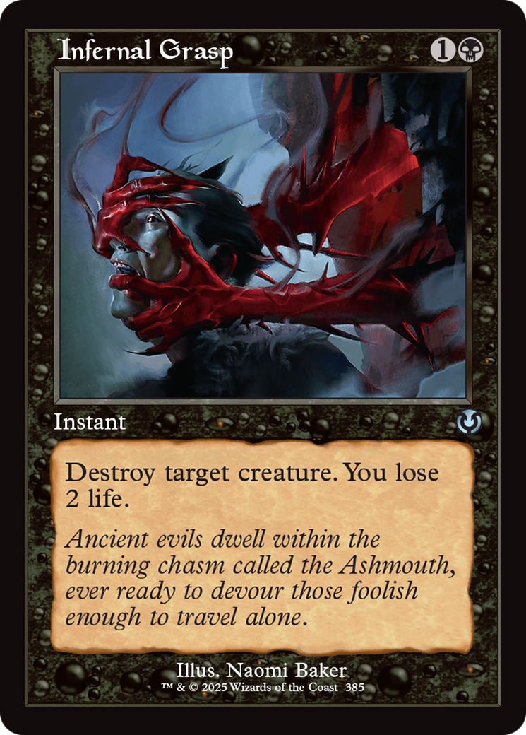 Infernal Grasp (Retro Frame) [Innistrad Remastered] | Galactic Gamez
