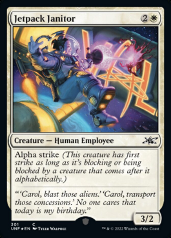 Jetpack Janitor (Galaxy Foil) [Unfinity] | Galactic Gamez