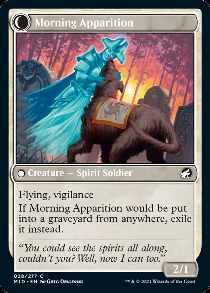 Mourning Patrol // Morning Apparition [Innistrad: Midnight Hunt] | Galactic Gamez