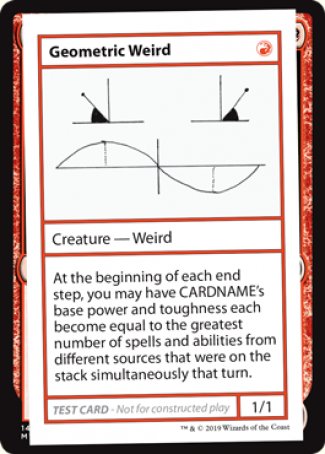 Geometric Weird (2021 Edition) [Mystery Booster Playtest Cards] | Galactic Gamez