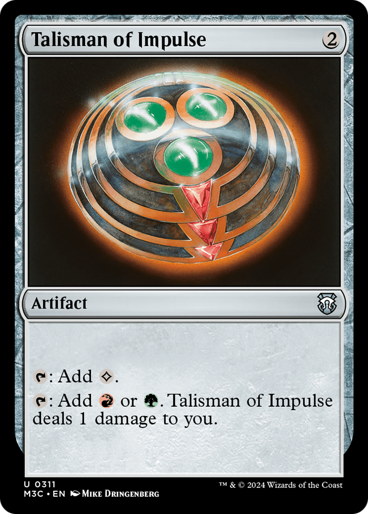 Talisman of Impulse (Ripple Foil) [Modern Horizons 3 Commander] | Galactic Gamez
