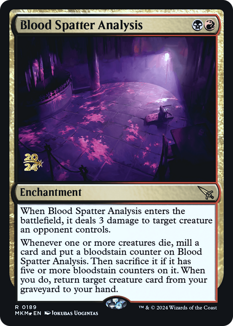 Blood Spatter Analysis [Murders at Karlov Manor Prerelease Promos] | Galactic Gamez