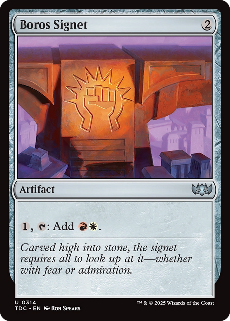 Boros Signet [Tarkir: Dragonstorm Commander] | Galactic Gamez