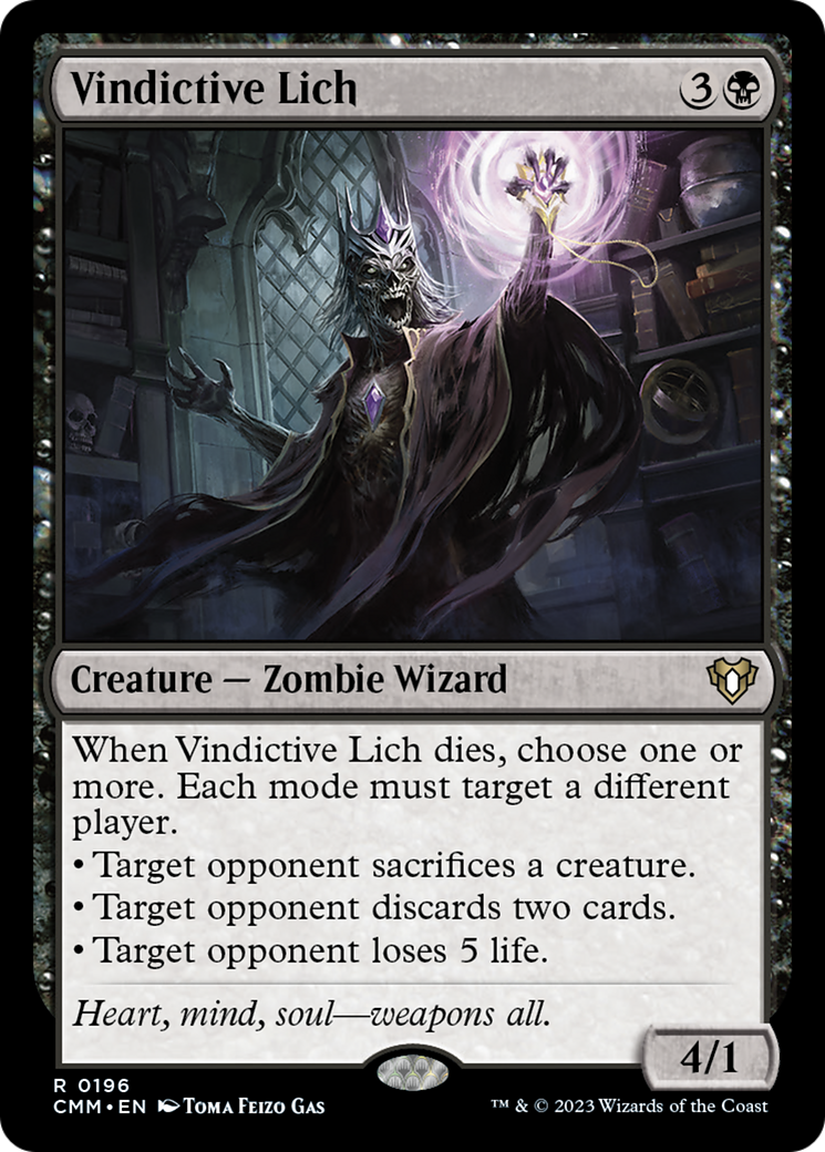 Vindictive Lich [Commander Masters] | Galactic Gamez