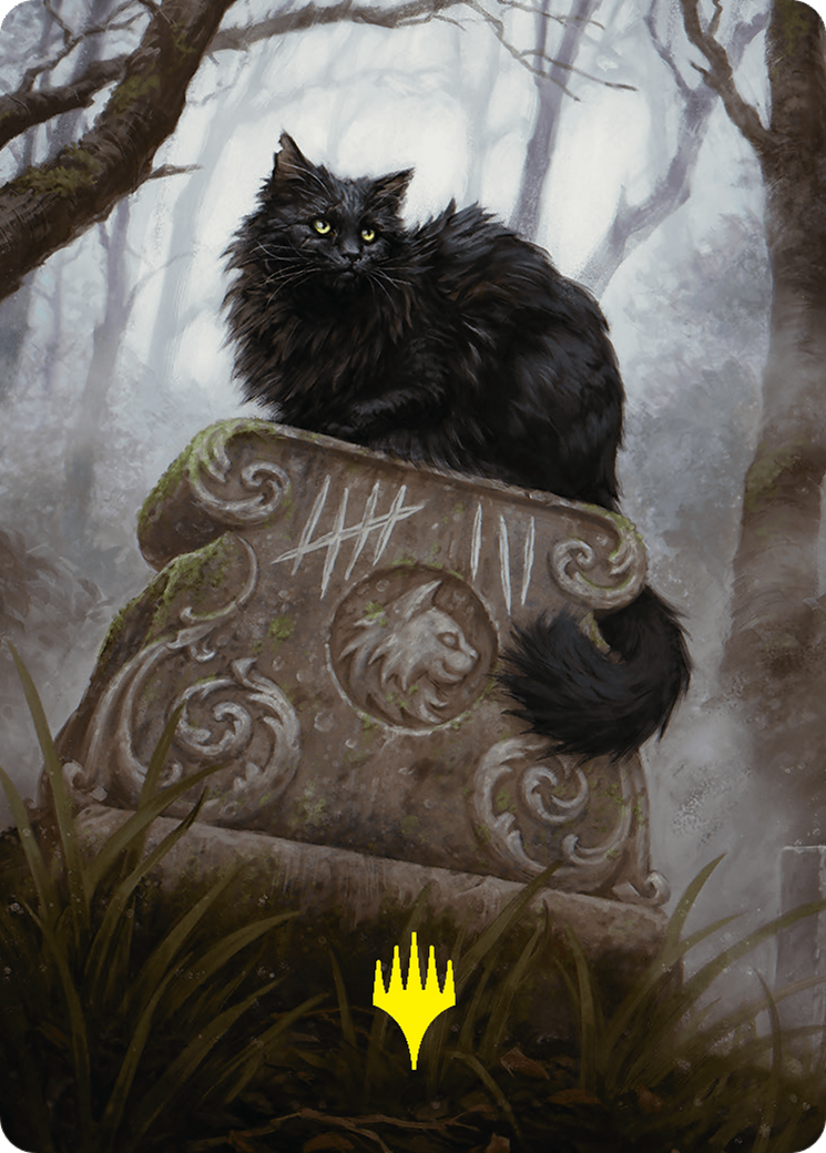 Nine-Lives Familiar 2 Art Card (36/54) (Gold-Stamped Planeswalker Symbol) [Foundations Art Series] | Galactic Gamez