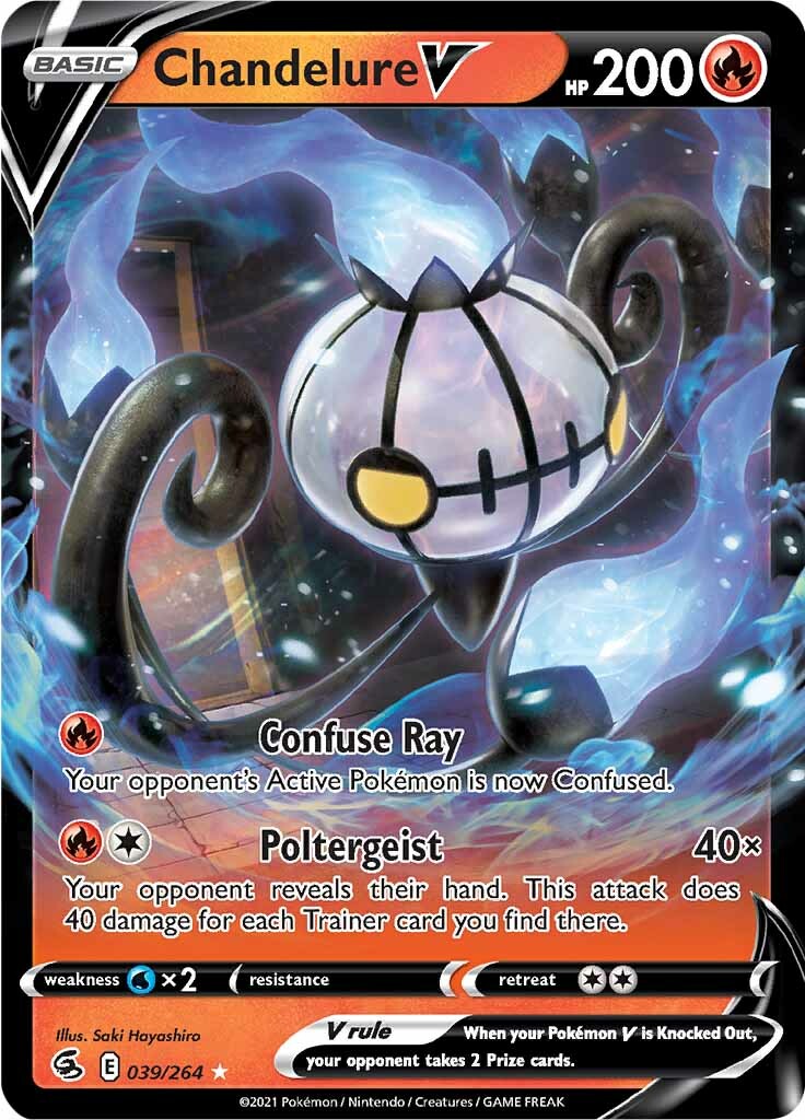 Chandelure V (039/264) [Sword & Shield: Fusion Strike] | Galactic Gamez