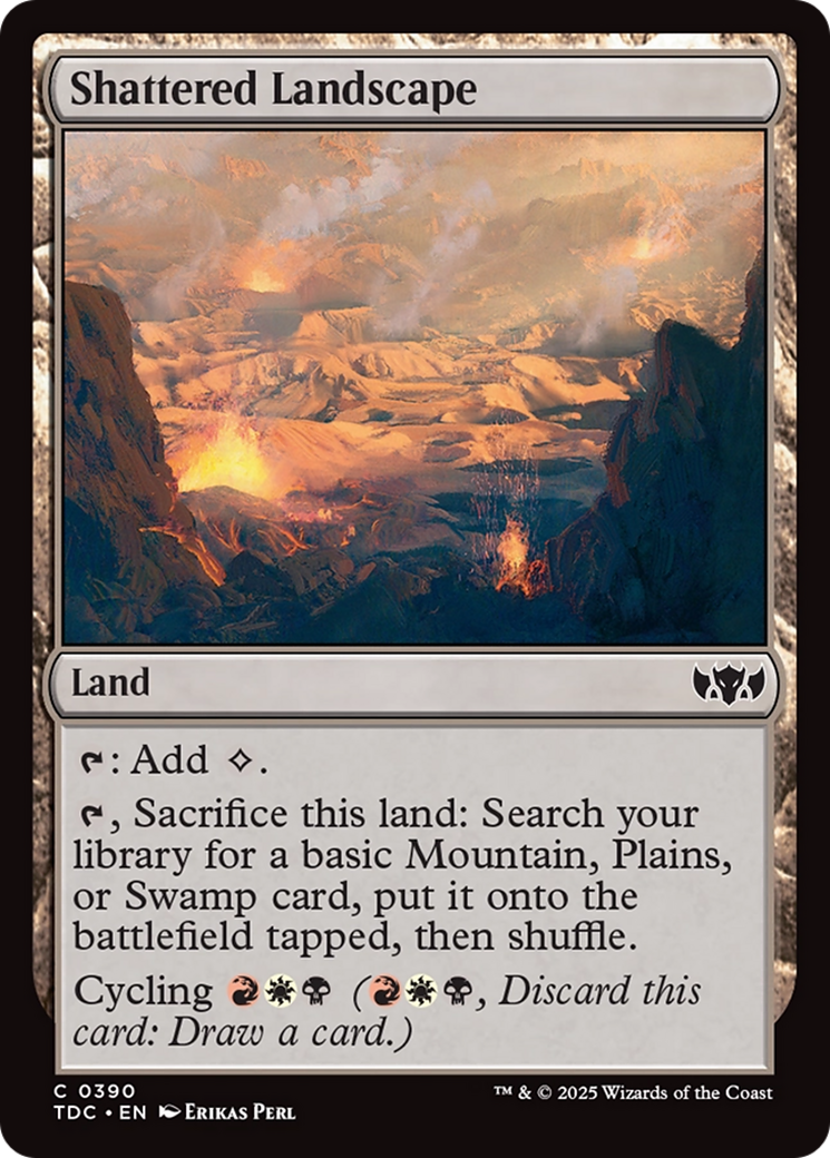 Shattered Landscape [Tarkir: Dragonstorm Commander] | Galactic Gamez