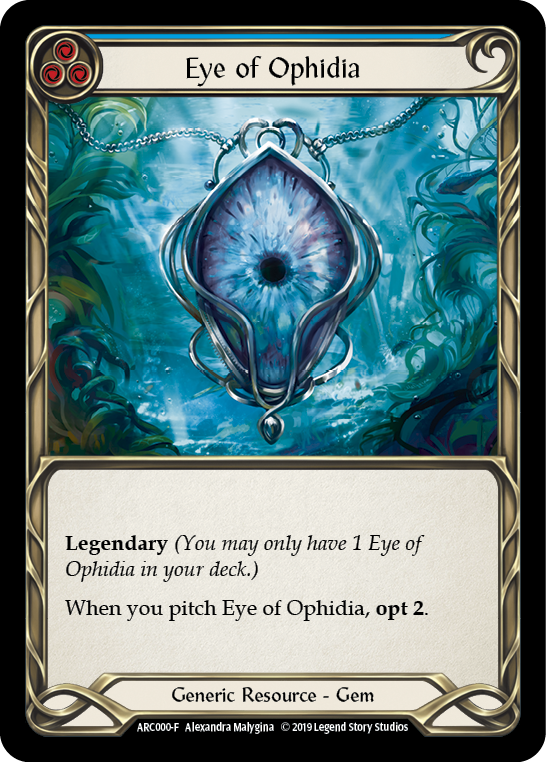 Eye of Ophidia [ARC000-F] (Arcane Rising)  1st Edition Cold Foil | Galactic Gamez